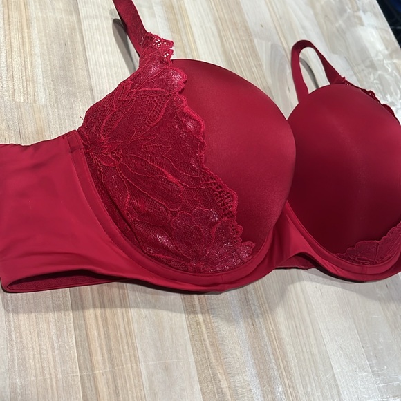 Torrid Curve bra red padded push-up women’s 44B adjustable straps - Picture 3 of 15